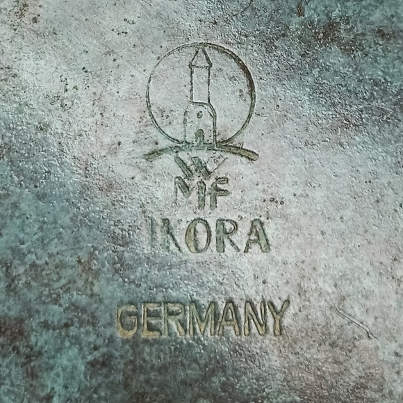 Mid Century Ikora Patinated Bronze Vase MADE IN GERMANY